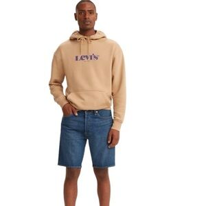 Mens NWT Levi’s 501 Dark Wash 10inch Denim Shorts | Button Fly | Size 40